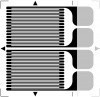Тензорезистор  полумостовой линейный паралелльный (решётка FB)