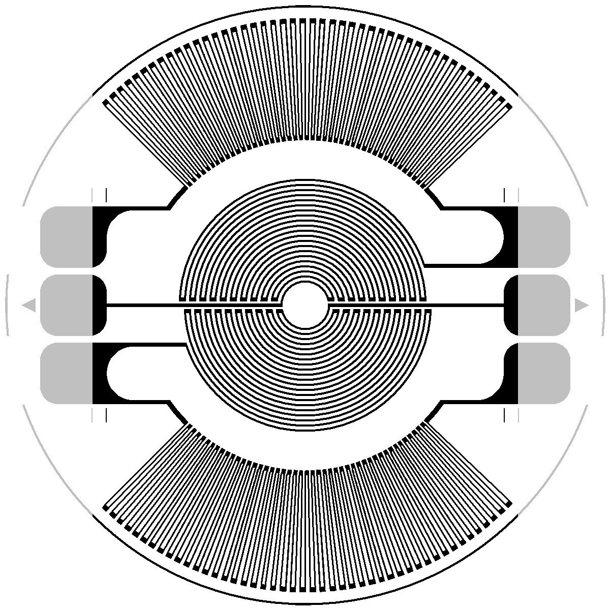 Тензорезистор KA  полномостовой радиально-кольцевой