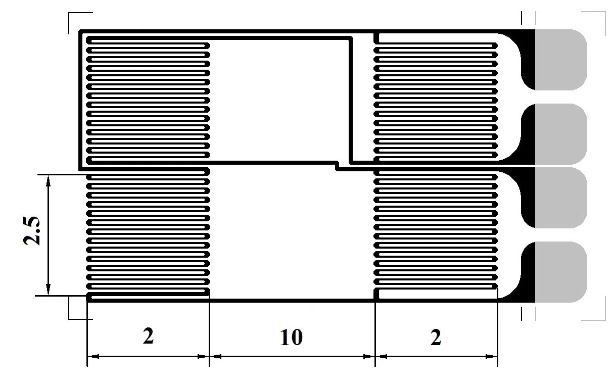 Тензорезистор линейный полномостовой параллельный FG